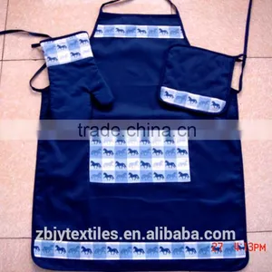 High Quality Promotional Apron Set /kitchen Apron /Customized Cooking Apron With Oven Glove-17 thumbnail-5