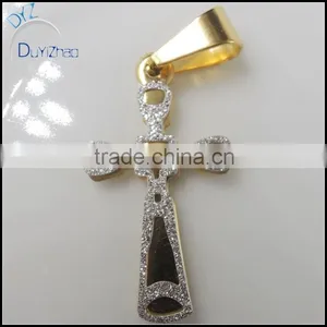 Small Size Cross Stainless Steel Pendent thumbnail-2