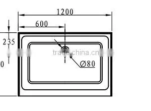CUPC Three Alcove Tile Flange Base,three Tile Flange,thin Shower Tray thumbnail-3