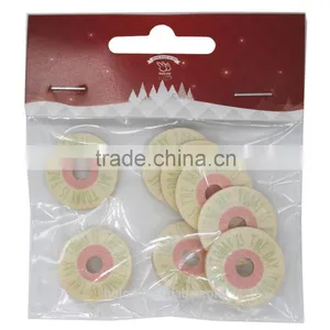 Fashion 2.5cm Round Doughnut Shape Wooden 1 Hole Buttons for Fabric thumbnail-2
