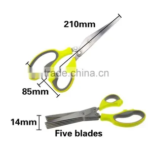 Multipurpose Kitchen Utensil,Five Blades Scissors thumbnail-1