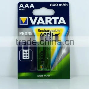 Varta Rechargeable Batterie Phone Accu 58398 AAA 800 MAh 2'BL thumbnail-1