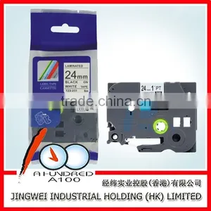 Cheap Price &High Quality Compatible Brother P-TOUCH Printer Label Tape Black on White 24mm TZ2-251 thumbnail-1