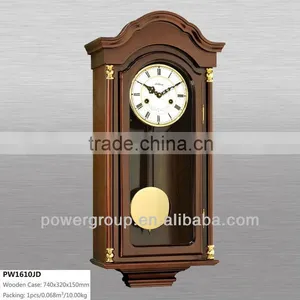 Power Brand Wooden Wall Clocks CE/FCC/ISO Standrad OEM Welcome Good Price PW1610JD thumbnail-1