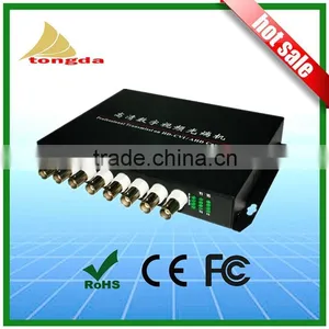 Fiber Optical Video Converter 4 Channal BNC SDI CVI to Fiber thumbnail-1