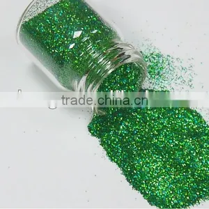 .008" Laser Green Solvent Resistance UV Resistance Glitter Powder thumbnail-4