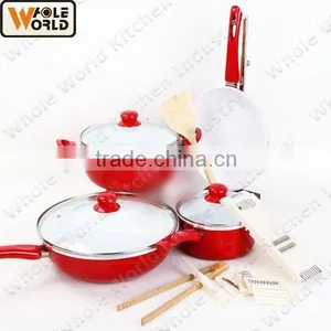 Aluminum 7PCS Ceramic Coating Cookware Set thumbnail-1