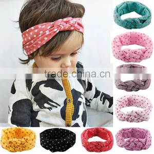 Knot Headband Baby Headband Dot Hairband thumbnail-1