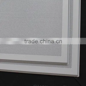 Widely Used White Aluminum Perforated 2x2 Acoustic Ceiling Tiles/Panel thumbnail-3