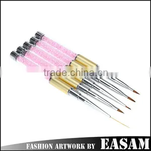 Kolinsky Acrylic Nail Brush With Rhinestone Design thumbnail-1