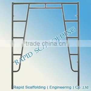 Powder Coated Painted Walk Through Frame H Scaffolding Made in China for Sales thumbnail-1