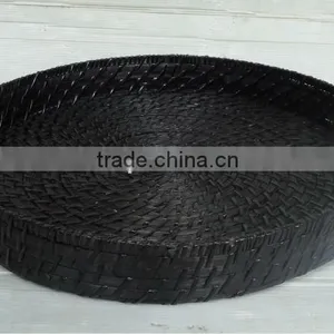 Round Rattan Tray thumbnail-1