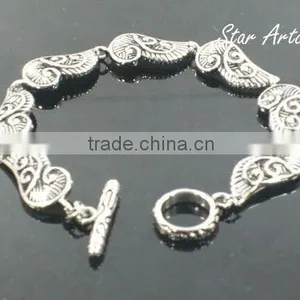 Hot Sale Jewelry Bracelet,wholesale 2012 Popular Jewelry Bracelet, Charm Jewelry, Stainless Steel Eagle Bracelet B280 thumbnail-1