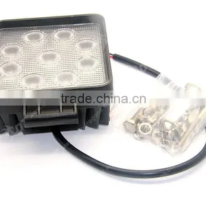 High Power Square 4.3 Inch 27w Watt 9 LEDs Waterproof Flood Work Light thumbnail-4