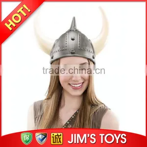 Warrior Plastic Silver Viking Helmet With Light Up Horns thumbnail-1