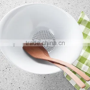 Quirky Ventu Strain and Serving Bowl With Bamboo Bottom thumbnail-3