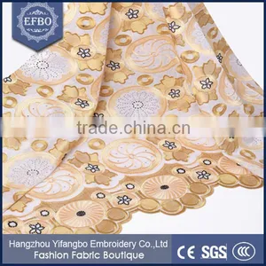 Wine Color Background Swiss Guipure Voile Lace Fabric / White Color Background China Swiss Voile Lace For Wedding Dress thumbnail-6