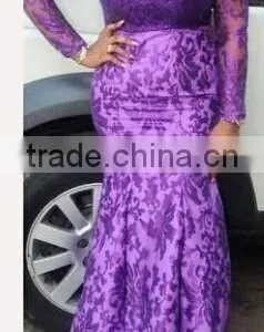 2015 Wholesale New Fantasy African French White Net Sequins Lace Fabric thumbnail-6