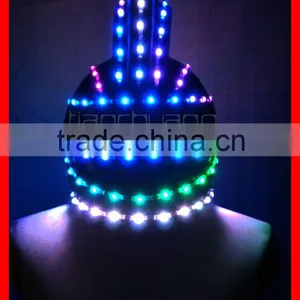 TC-0133 LED Robot Helmet, LED Tron Dance Helmet, Light up LED Helmet thumbnail-5