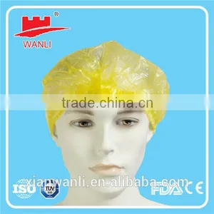 Disposable Plastic Shower Caps for Bathroom Made in China thumbnail-5