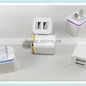 5V 2.1a USA Plug AC Travel Dual USB Wall Charger For IPhone Quality Choice thumbnail-1