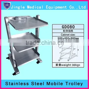 New ! High Grade Stainless Steel Dental Clinic Trolley, Mobile Cabinet ! thumbnail-1
