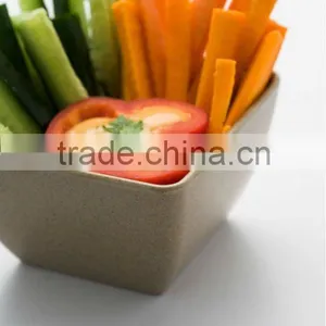 Eco-friendly Cheap Kitchen Rice Husk Fiber Square Bowl thumbnail-3