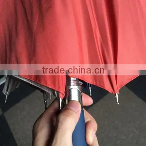 High End Fabric Pongee Automatic Open 2 Fold Umbrella thumbnail-1