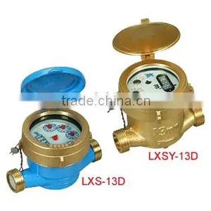 Single Jet Wet Type Rotary Vane Wheel Water Meter LXS-13D LXSY-13D thumbnail-1