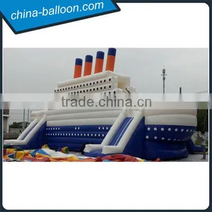 Hot Sale High Quality Inflatable Pirate Ship Yacht, Inflatable Castle Titanic Slide, Inflatable Combo Slide Supplier's Choice thumbnail-1