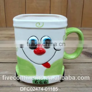 New Cute Decorative Ceramic Car Mug,child Mug,carton Mug,car Design Mug thumbnail-1