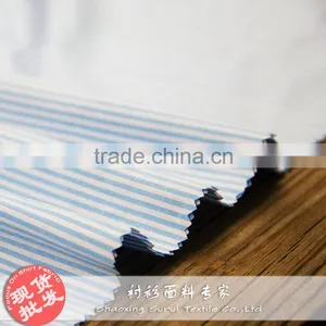 Blue White 2mm Sripe Woven Textile Fabrics thumbnail-4
