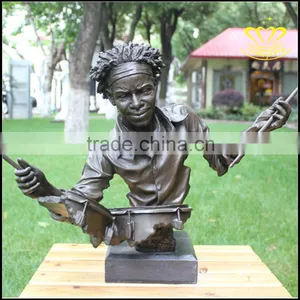 The Musician Copper Sculpture Home Decoration European Figure Bronze Crafts thumbnail-1
