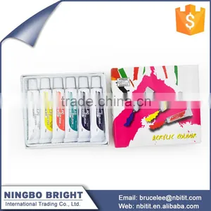 Newest Design High Quality 6pk Acrylic Paint Tube Set thumbnail-1