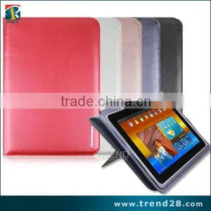 Leather Multi-folding Stand Function Leather Case for Samsung Tab 4 thumbnail-1