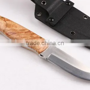 OEM Fixed Blade Knife With D2 Blade and White Shadow Wood Handle thumbnail-2