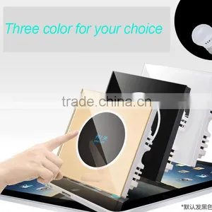 Single Smart Touch Screen Wall Plate Light Switch 1000w thumbnail-5