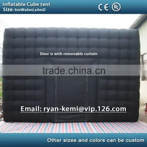 6m Black Inflatable Cube Tent Outdoor Inflatable Party Tent Inflatable Tent China Large Inflatable Event Tent thumbnail-4