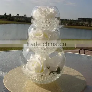 Crystal Mud Soil Water Beads Flower Planting Vase thumbnail-1