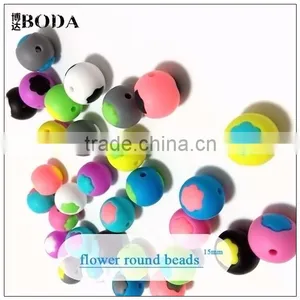 The Lovely Flower Round Bead Silicone Beads thumbnail-2