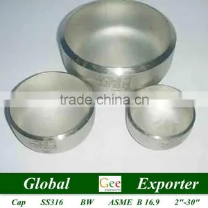 10" SCH160 Stainless Steel End Cap thumbnail-1