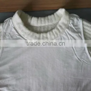 Lady's Japanese New Fashion Loose Fit Wool Knitted With Lining Sweater thumbnail-3