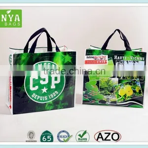 Reusable Customed Laminated pp Woven Tote Shopping Bag thumbnail-1