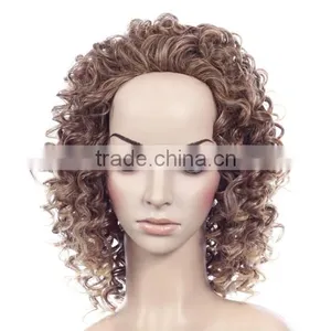 Afro Kinky Box Braid Wig Indian Women Hair Artificial Wig Synthetic Lace Front Wig thumbnail-2