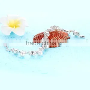 925 Sterling Silver Natural Fresh Water Pearl Perfect Round Pearl Bracelets thumbnail-2