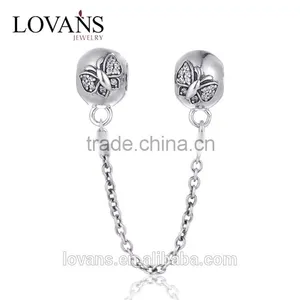 New Design Butterfly Picture 925 Silver Hand Safty Chain Jewelry thumbnail-1