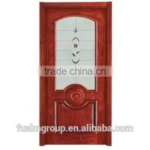 Latest Design Wooden Door Interior Door With Glass Window thumbnail-1