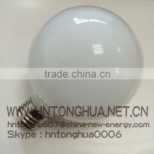 220V 6W Glass White Shell LED G95 Ball Light Bulb thumbnail-1