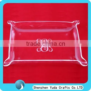 Special Design Acrylic Serving Tray Wholesale, Plexiglass Serving Tray, Table Top Acrylic Fruit Tray thumbnail-1