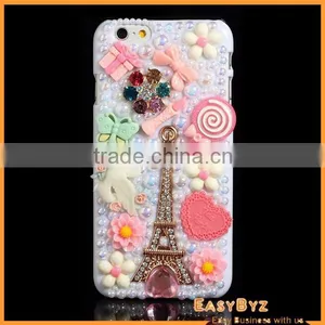 China Wholesale 3D Crystal Cell Phone Case for Iphone 6,for Apple Case 6 thumbnail-1